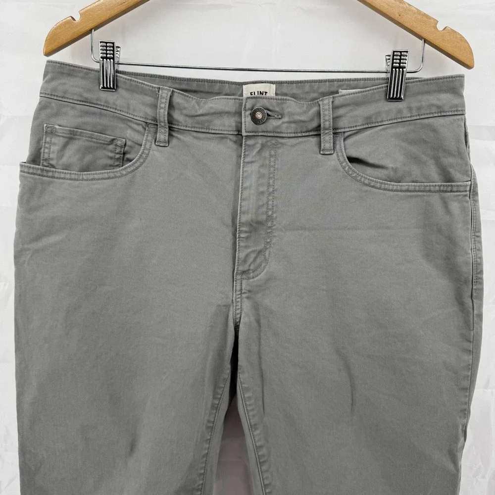 2‎ Pack Flint Tinder Chino Pants Mens Sz 34x30 Slim Fit Beige And Gray Huckberry
